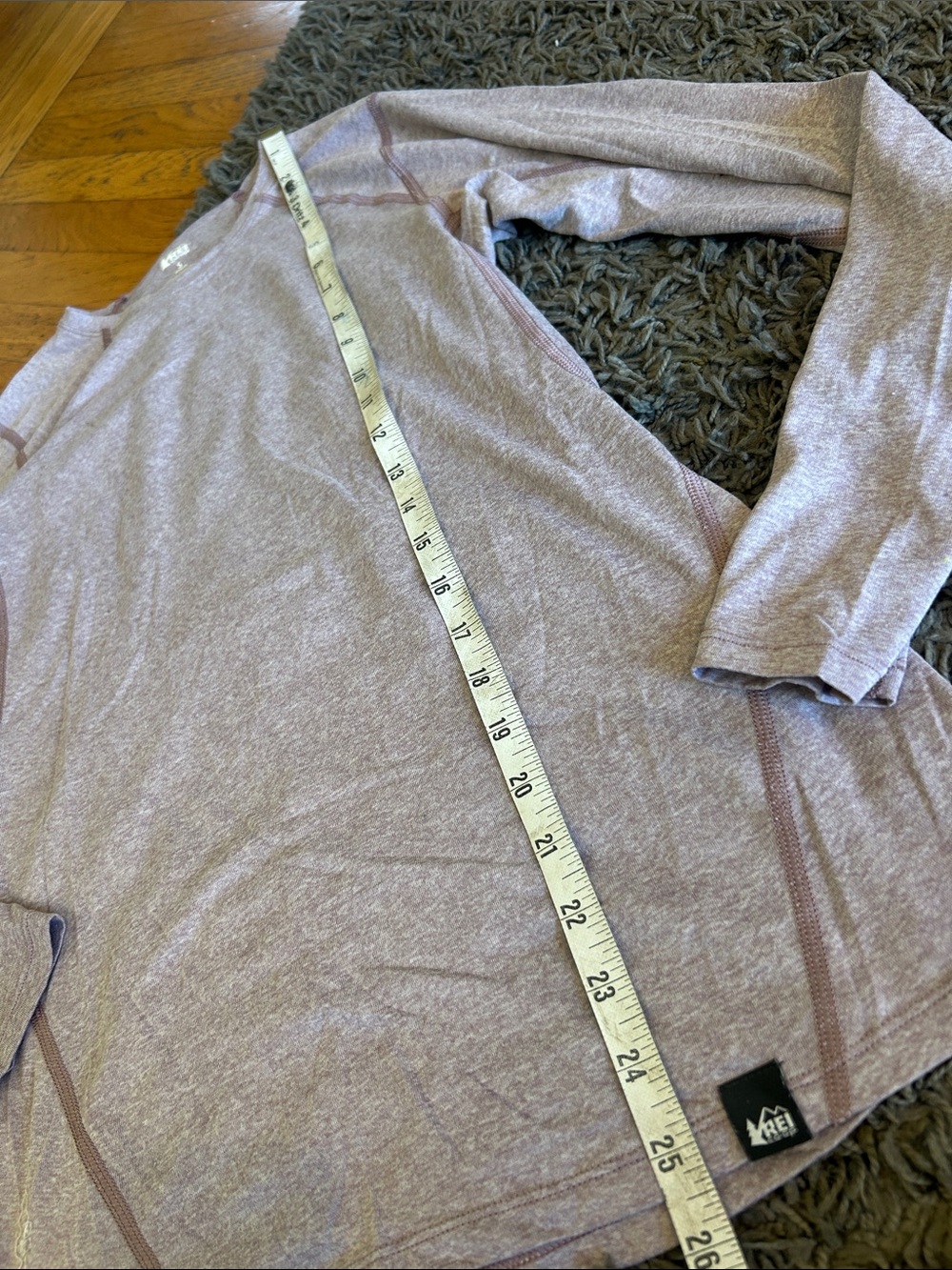 REI Long Sleeve Performance Crew - Lavender Heather Size Small - Picture 4 of 8
